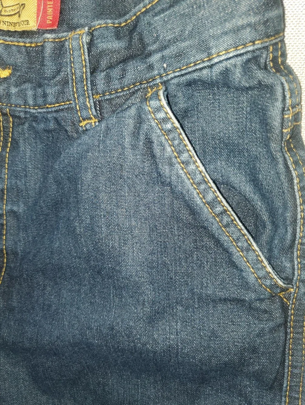 OLD NAVY BOYS YOUTH BLUE JEAN CARPENTER SHORTS SIZE 12
